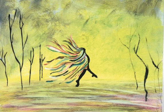 Colorful Abstract Figure - Artistic Dreams by Juanita