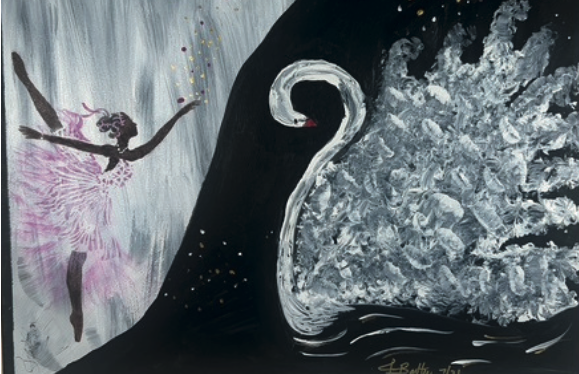 Swan and Dancer - Artistic Dreams by Juanita